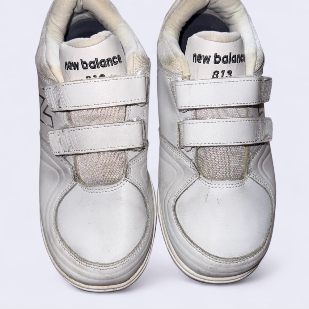 New Balance White Sneakers with Velcro